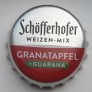 Kronkorken Schöfferhofer Deutschland 2019 2010er silber Schöfferhofer Granatapfel +Guarana Weizen-Mix