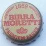 Kronkorken Birra Moretti Italien 2015 2010er weiß Birra Moretti, Birra Moretti 1859 premium lager