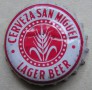 Kronkorken San Miguel Spanien 1986 1980er weiß San Miguel Cerveza Lager Beer Fabricas de Cerveza`y Malta S.A.