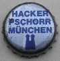 Kronkorken Hacker-Pschorr Deutschland 1970 1970er silber Hacker-Pschorr Münschen