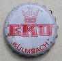 Kronkorken EKU Deutschland 1980 1980er weiß EKU Kulmbach