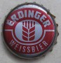 Kronkorken Erdinger Deutschland 1980 1980er rot Erdinger Weissbier Original Brauereiabfüllung Weissbräu