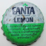 Kronkorken Fanta Lemon Dänemark 1980 1980er grün Fanta Lemon Kulsyreholdigtyand, sükker citronsaft appelsinsaft citronsyre konserverings middel aromastoffer antioxidant. Wilian & Madsen A/S-Aarhus Tapped met Tilladelse fra The Coca-Cola Company
