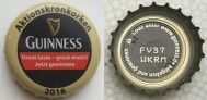 Kronkorken Guinness Irland, Republik 2016 2010er schwarz Guinness Aktionskronkorken 2016 Great taste - music! Jetzt gewinnen