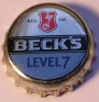 Kronkorken Beck's Deutschland 2007 2000er silber BECK`S Level7 REG. TM.