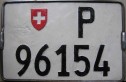 Nummernschilder / Kfz-Kennzeichen Schweiz 1961 1960er