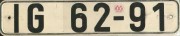 Nummernschilder / Kfz-Kennzeichen DDR 1953 1950er