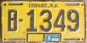 Nummernschilder / Kfz-Kennzeichen Niederländische Antillen 1970 1970er Bonaire