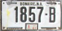 Nummernschilder / Kfz-Kennzeichen Niederländische Antillen 1976 1970er Bonaire