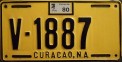 Nummernschilder / Kfz-Kennzeichen Niederländische Antillen 1980 1980er Curacao