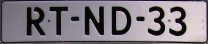 Nummernschilder / Kfz-Kennzeichen Niederlande 2000-02-01 