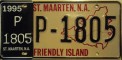 Nummernschilder / Kfz-Kennzeichen Niederländische Antillen 1993 1990er St. Maarten