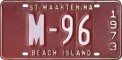 Nummernschilder / Kfz-Kennzeichen Niederländische Antillen 1972 1970er St. Maarten