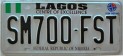 Nummernschilder / Kfz-Kennzeichen Nigeria 1992 1990er