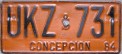 Nummernschilder / Kfz-Kennzeichen Chile 1984 1980er
