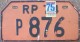 Nummernschilder / Kfz-Kennzeichen Philippinen 1974 1970er