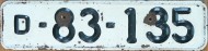 Nummernschilder / Kfz-Kennzeichen Sowjetunion 1967 1960er CD
