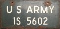 Nummernschilder / Kfz-Kennzeichen USA ARMY
