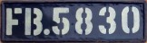 Nummernschilder / Kfz-Kennzeichen Vietnam 1954 1950er south