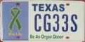 Nummernschilder / Kfz-Kennzeichen USA 1999 1990er Texas TX