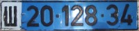 Nummernschilder / Kfz-Kennzeichen Palästinensische Autonom. 1979 1970er