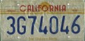 Nummernschilder / Kfz-Kennzeichen USA 1982 1980er California CA