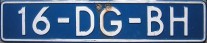 Nummernschilder / Kfz-Kennzeichen Niederlande 1990-00-00 