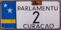 Nummernschilder / Kfz-Kennzeichen Niederländische Antillen 1988 1980er Curacao