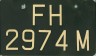 Nummernschilder / Kfz-Kennzeichen Singapur 1950 1950er