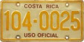 Nummernschilder / Kfz-Kennzeichen Costa Rica 1994 1990er