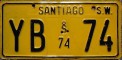 Nummernschilder / Kfz-Kennzeichen Chile 1974 1970er