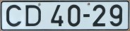 Nummernschilder / Kfz-Kennzeichen Ungarn 1990 1990er CD temp