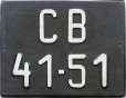 Nummernschilder / Kfz-Kennzeichen Polen 1956 1950er