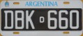 Nummernschilder / Kfz-Kennzeichen Argentinien 1995 1990er