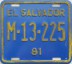Nummernschilder / Kfz-Kennzeichen El Salvador 1981 1980er