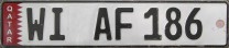 Nummernschilder / Kfz-Kennzeichen Katar 2011 2010er