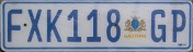 Nummernschilder / Kfz-Kennzeichen Südafrika, Republik 1997 1990er Gauteng