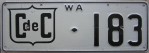Nummernschilder / Kfz-Kennzeichen Australien 1974 1970er Western Australia WA CD
