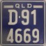 Nummernschilder / Kfz-Kennzeichen Australien 1991 1990er Queensland QLD