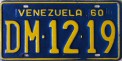 Nummernschilder / Kfz-Kennzeichen Venezuela 1960 1960er