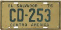 Nummernschilder / Kfz-Kennzeichen El Salvador 1976 1970er CD
