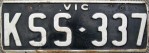 Nummernschilder / Kfz-Kennzeichen Australien 1953 1950er Victoria VIC