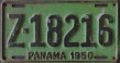 Nummernschilder / Kfz-Kennzeichen Panama 1950 1950er