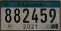 Nummernschilder / Kfz-Kennzeichen Panama 2021 2020er