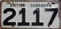 Nummernschilder / Kfz-Kennzeichen Belize 1950 1950er