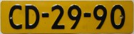 Nummernschilder / Kfz-Kennzeichen Niederlande 1977-00-00 