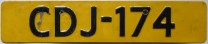 Nummernschilder / Kfz-Kennzeichen Niederlande 1977-00-00 