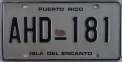 Nummernschilder / Kfz-Kennzeichen Puerto Rico 1985 1980er