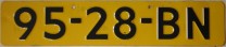 Nummernschilder / Kfz-Kennzeichen Niederlande 1977-00-00 