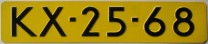 Nummernschilder / Kfz-Kennzeichen Niederlande 1977-00-00 